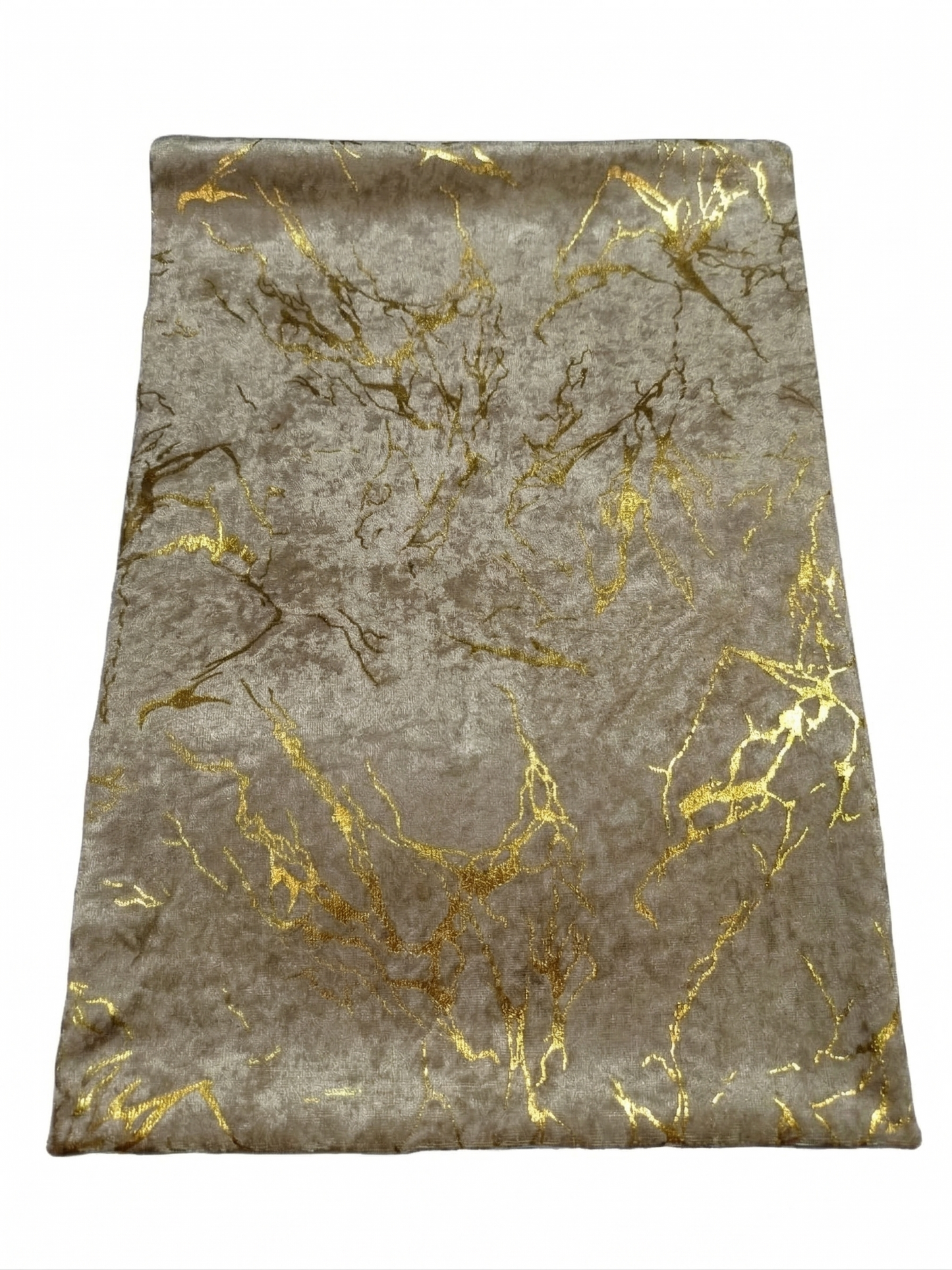 Protišmykový poťah na pohovku - 170x210 cm - Cappuccino a zlatá