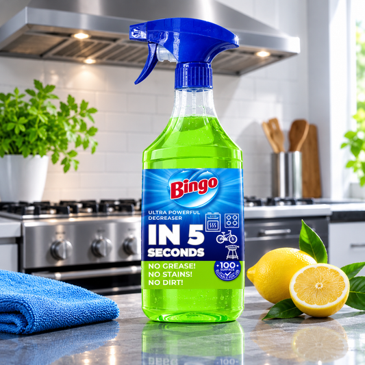 Bingo Uniwersalny Odtłuszczacz 900 ml - Spray do powierzchni kuchennych i tłustych