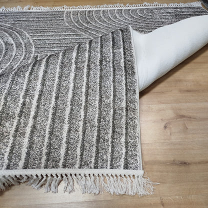 Brązowy dywan 160×200 cm – Antypoślizgowy, spód gąbkowy 3,5 mm