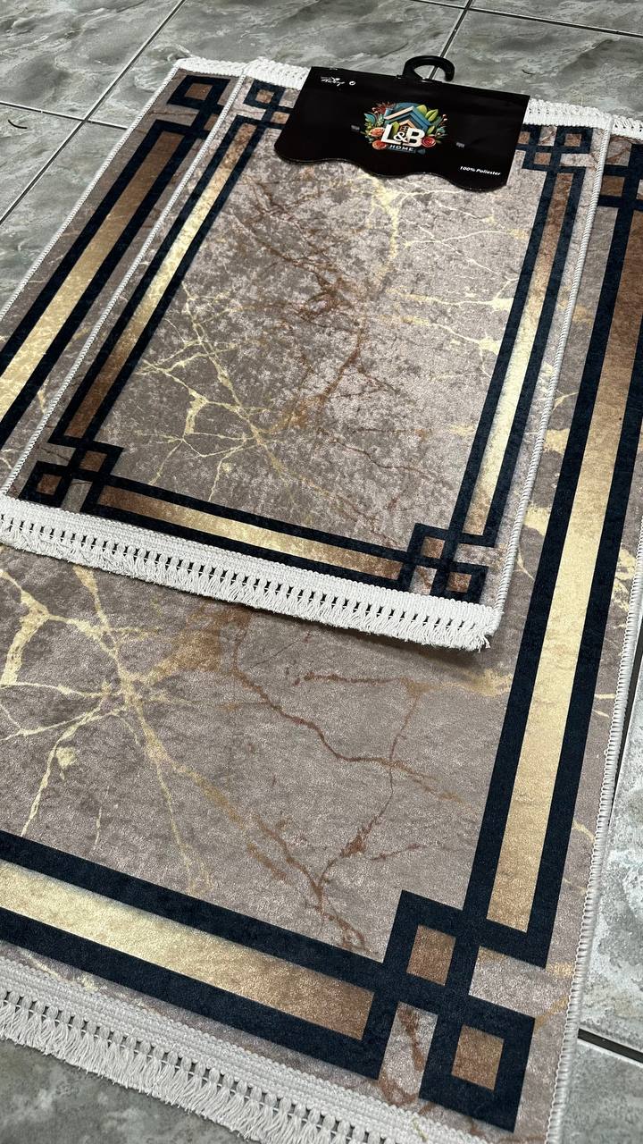 Dywanik łazienkowy 2 sztuki, antypoślizgowy, 90x60 cm i 60x40 cm