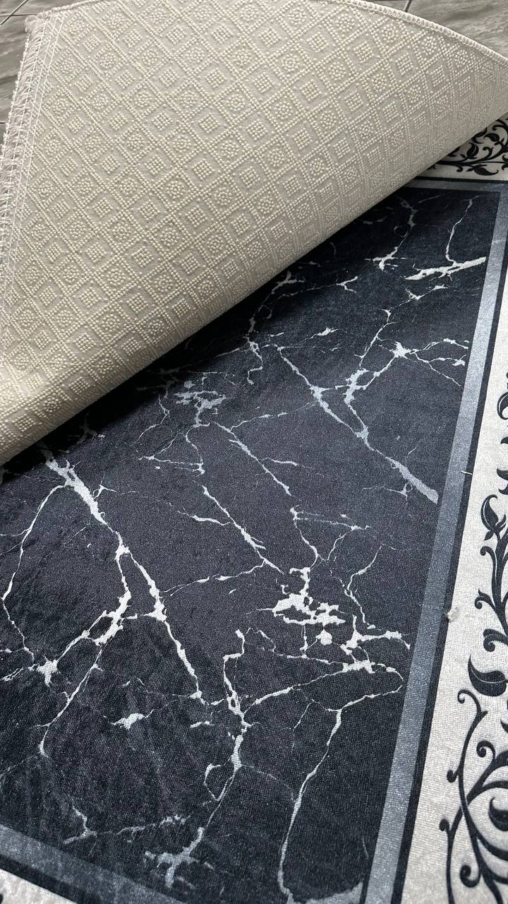 Dywanik łazienkowy 2 sztuki, antypoślizgowy, 90x60 cm i 60x40 cm