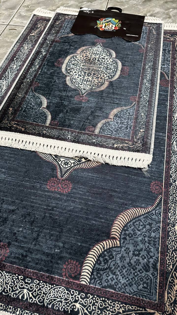 Dywanik łazienkowy 2 sztuki, antypoślizgowy, 90x60 cm i 60x40 cm