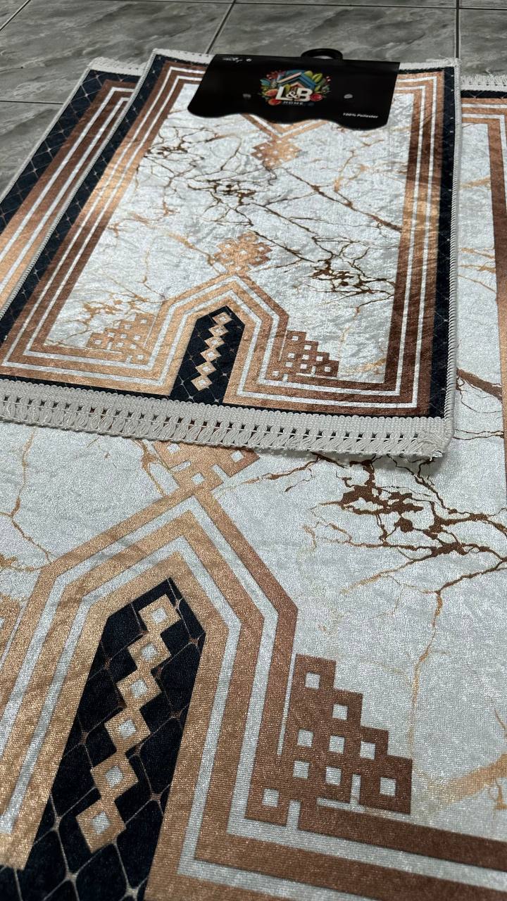 Dywanik łazienkowy 2 sztuki, antypoślizgowy, 90x60 cm i 60x40 cm