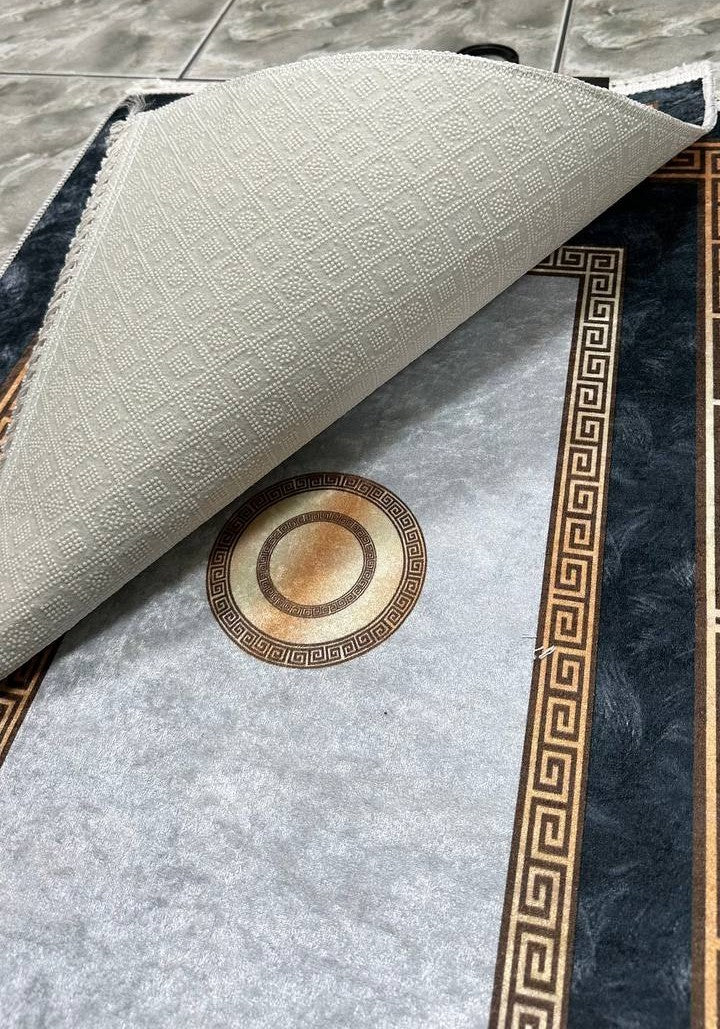 Dywanik łazienkowy 2 sztuki, antypoślizgowy, 90x60 cm i 60x40 cm