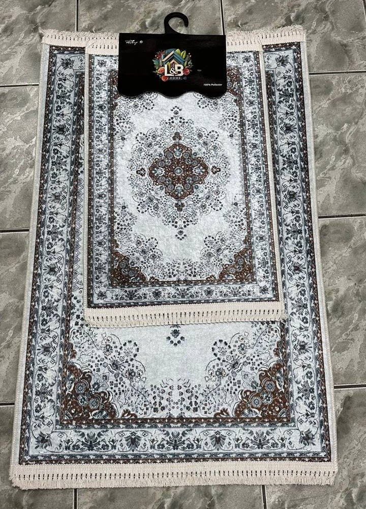 Dywanik łazienkowy 2 sztuki, antypoślizgowy, 90x60 cm i 60x40 cm