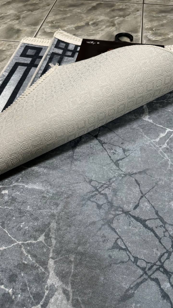 Dywanik łazienkowy 2 sztuki, antypoślizgowy, 90x60 cm i 60x40 cm