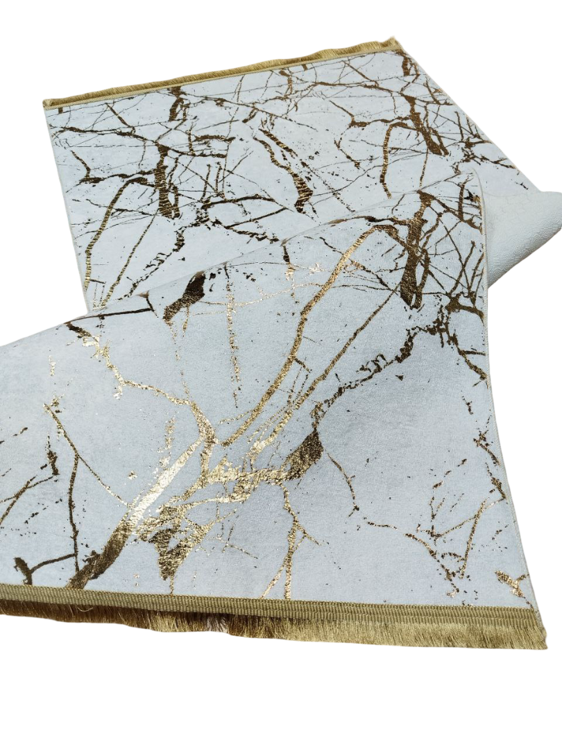 80x150 cm, Marble Pattern Rug, non slip with fringe – Modern Living Room