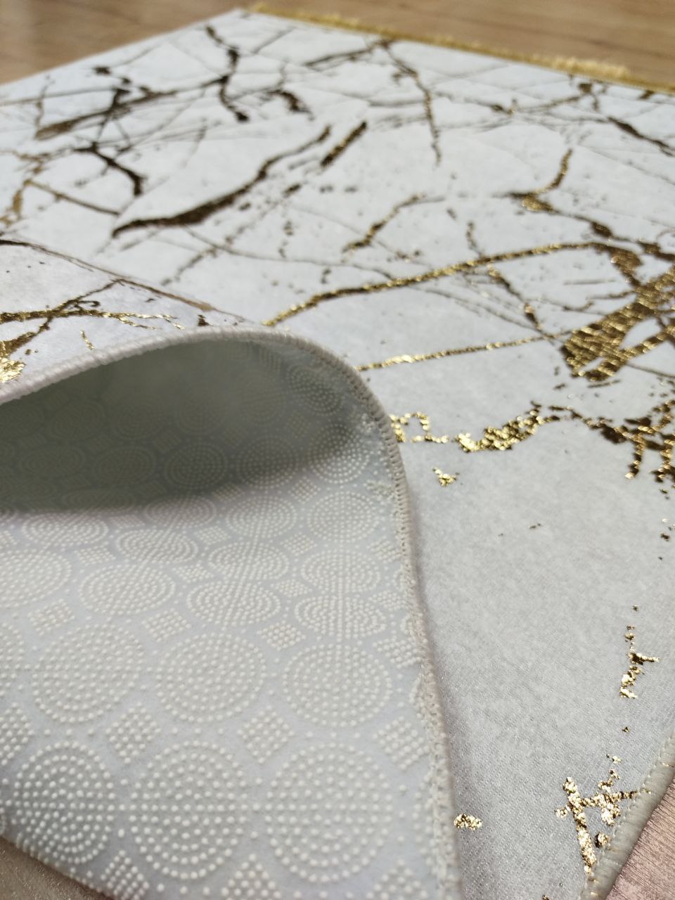 80x150 cm, Marble Pattern Rug, non slip with fringe – Modern Living Room