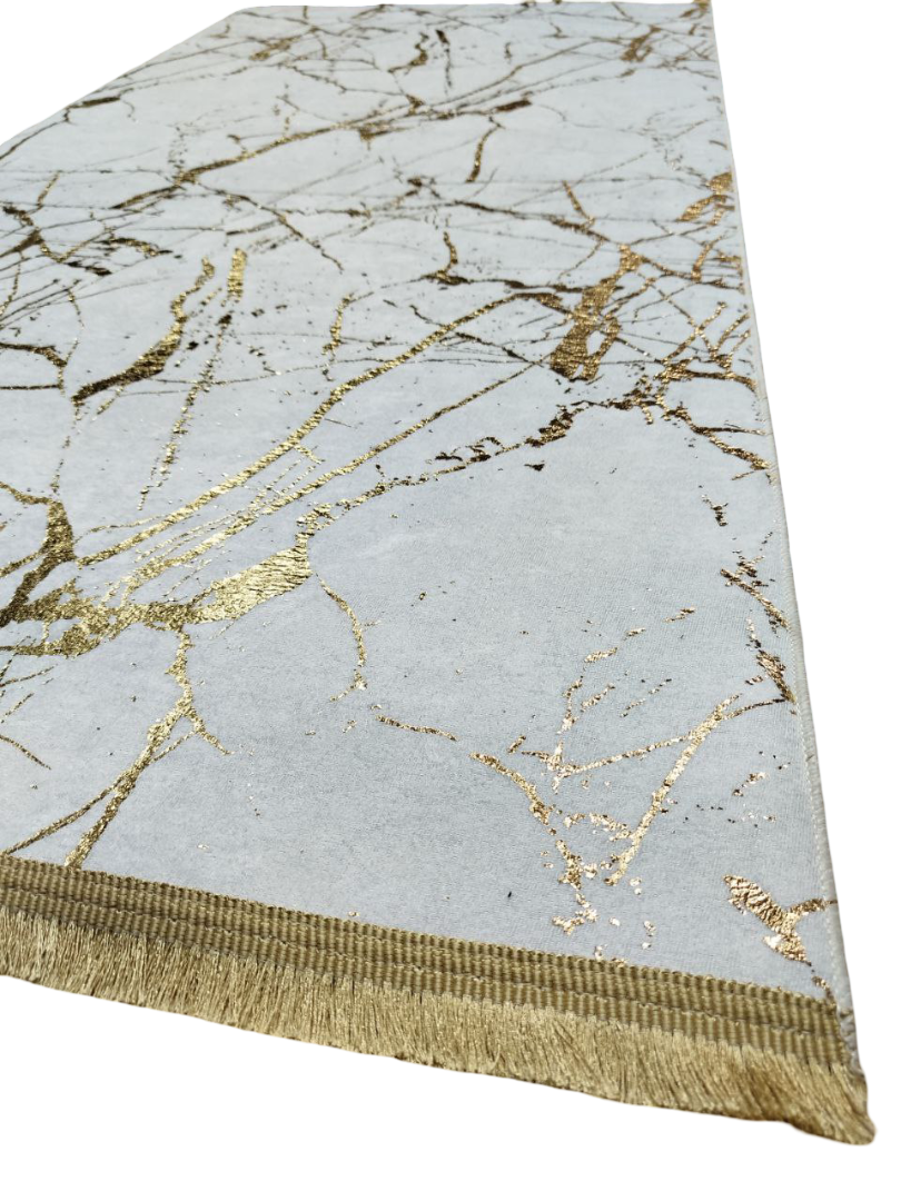 80x150 cm, Marble Pattern Rug, non slip with fringe – Modern Living Room