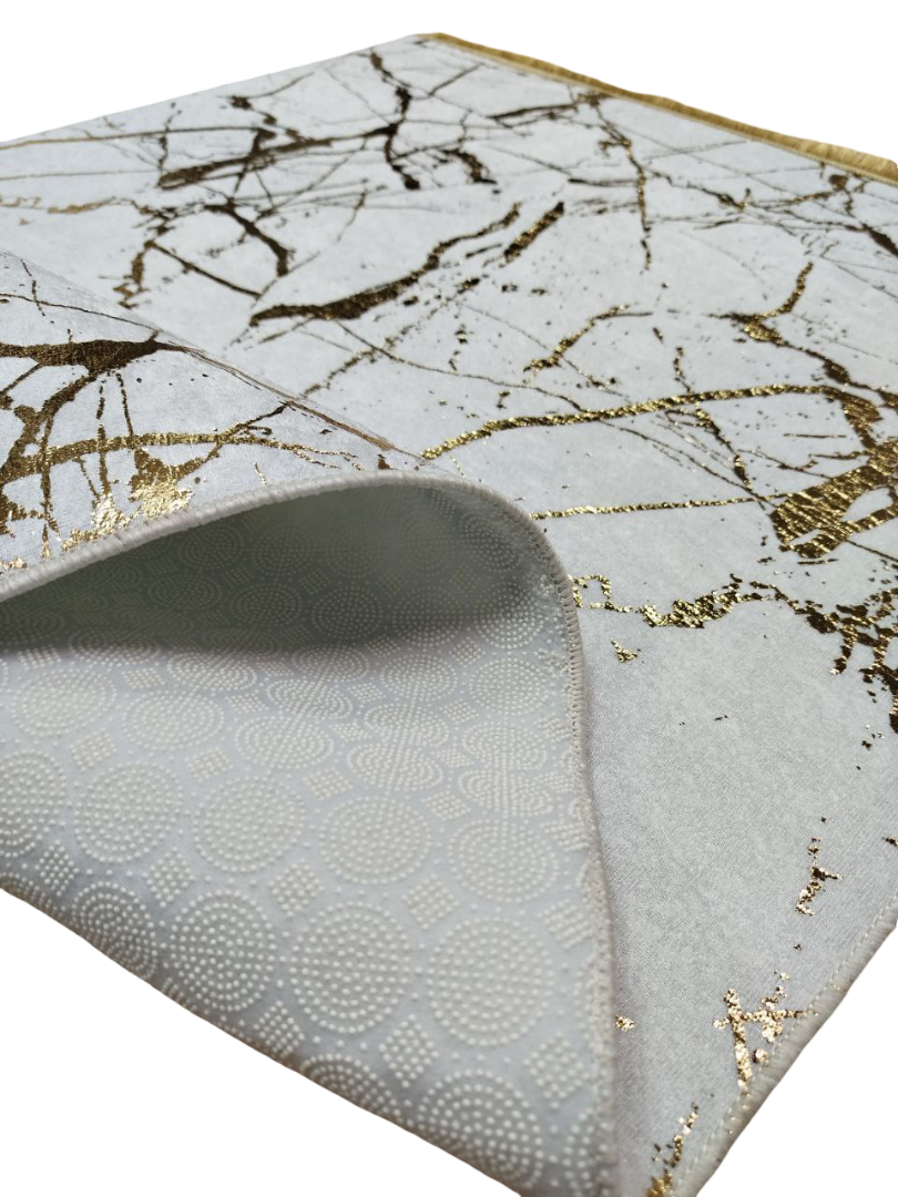 80x150 cm, Marble Pattern Rug, non slip with fringe – Modern Living Room