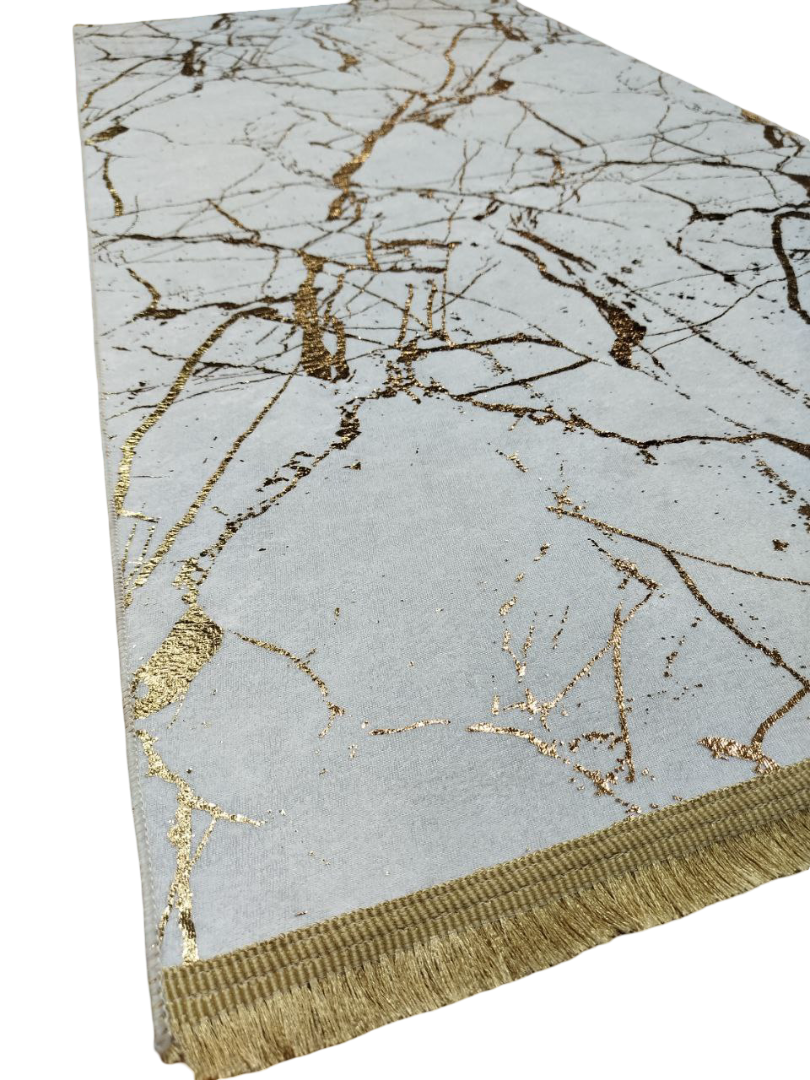 80x150 cm, Marble Pattern Rug, non slip with fringe – Modern Living Room