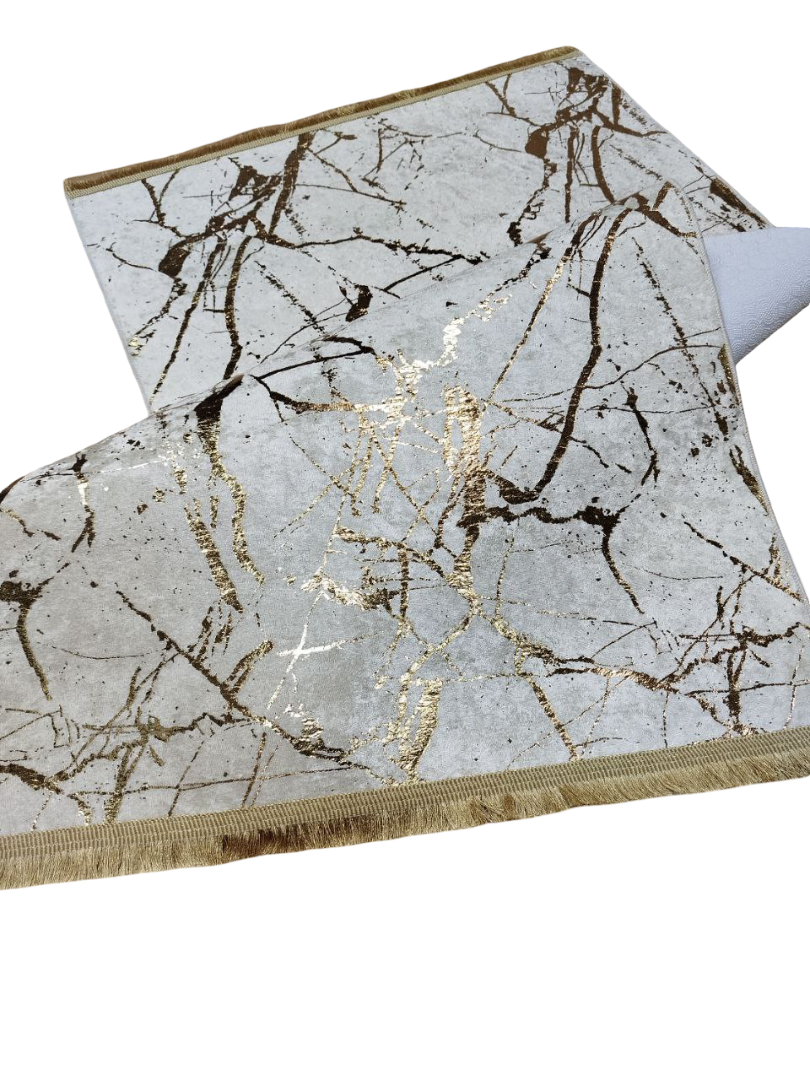 80x150 cm, Marble Pattern Rug, non slip with fringe – Modern Living Room