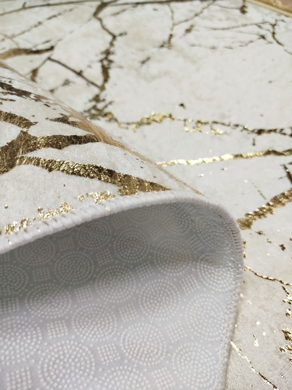 80x150 cm, Marble Pattern Rug, non slip with fringe – Modern Living Room