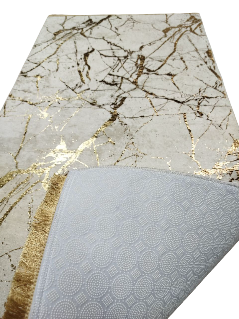 80x150 cm, Marble Pattern Rug, non slip with fringe – Modern Living Room