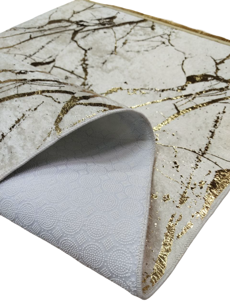 80x150 cm, Marble Pattern Rug, non slip with fringe – Modern Living Room