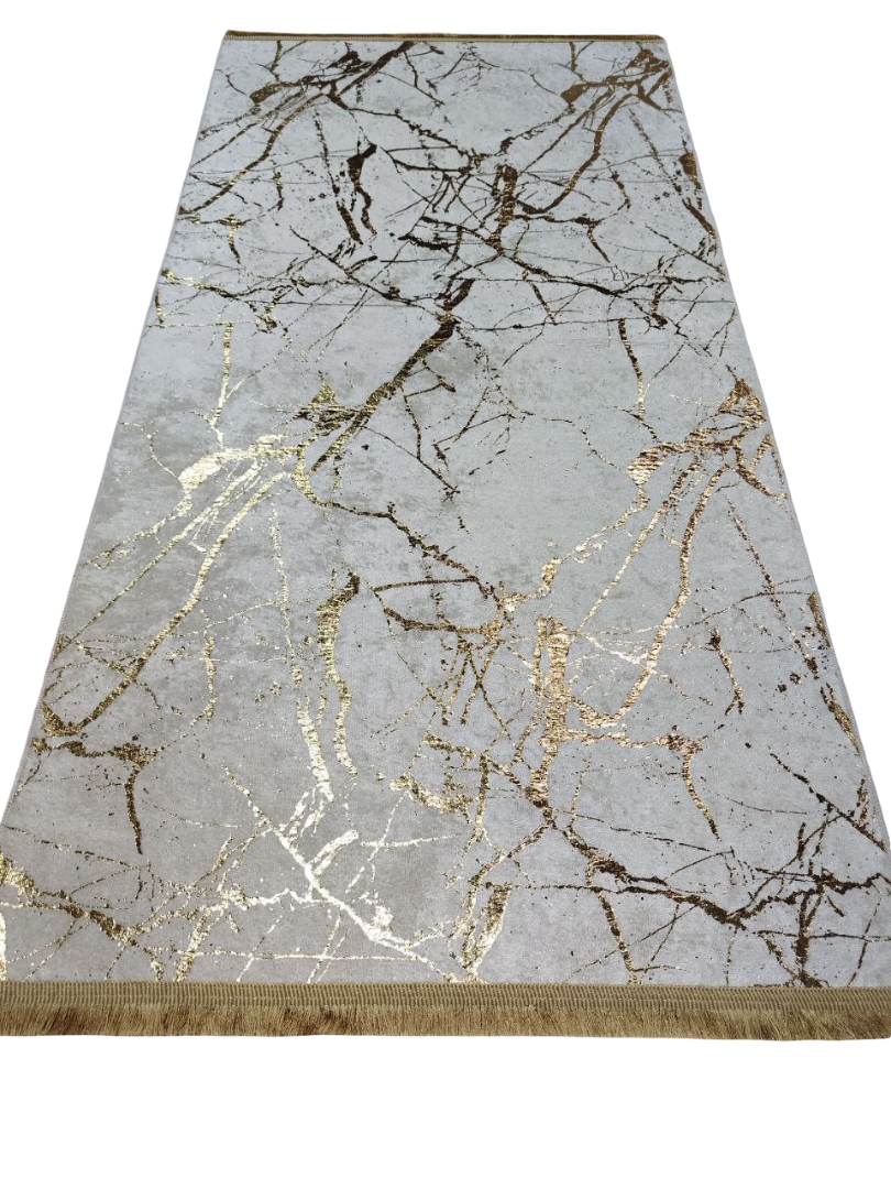 80x150 cm, Marble Pattern Rug, non slip with fringe – Modern Living Room