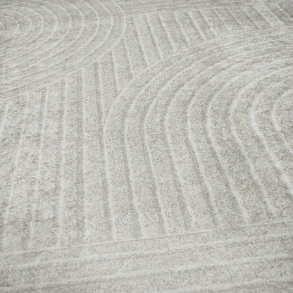 Kremowy dywan 160×200 cm – Antypoślizgowy, podkład z gąbki 3,5 mm