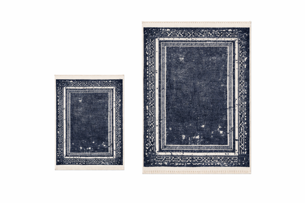 Dywanik łazienkowy 2 sztuki, antypoślizgowy, 90x60 cm i 60x40 cm