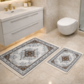 Dywanik łazienkowy 2 sztuki, antypoślizgowy, 90x60 cm i 60x40 cm