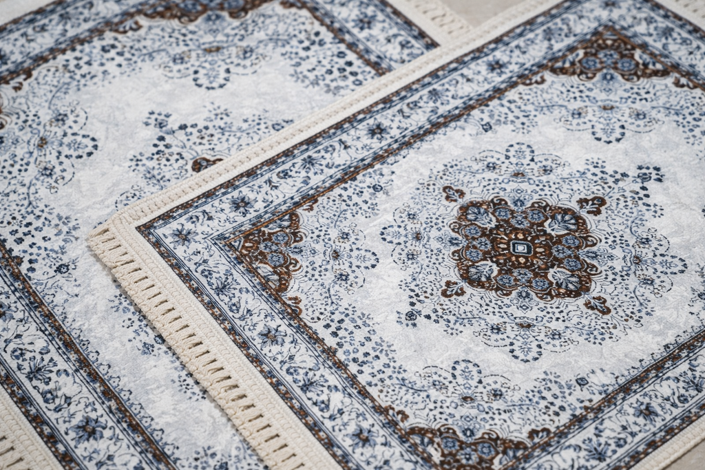 Dywanik łazienkowy 2 sztuki, antypoślizgowy, 90x60 cm i 60x40 cm