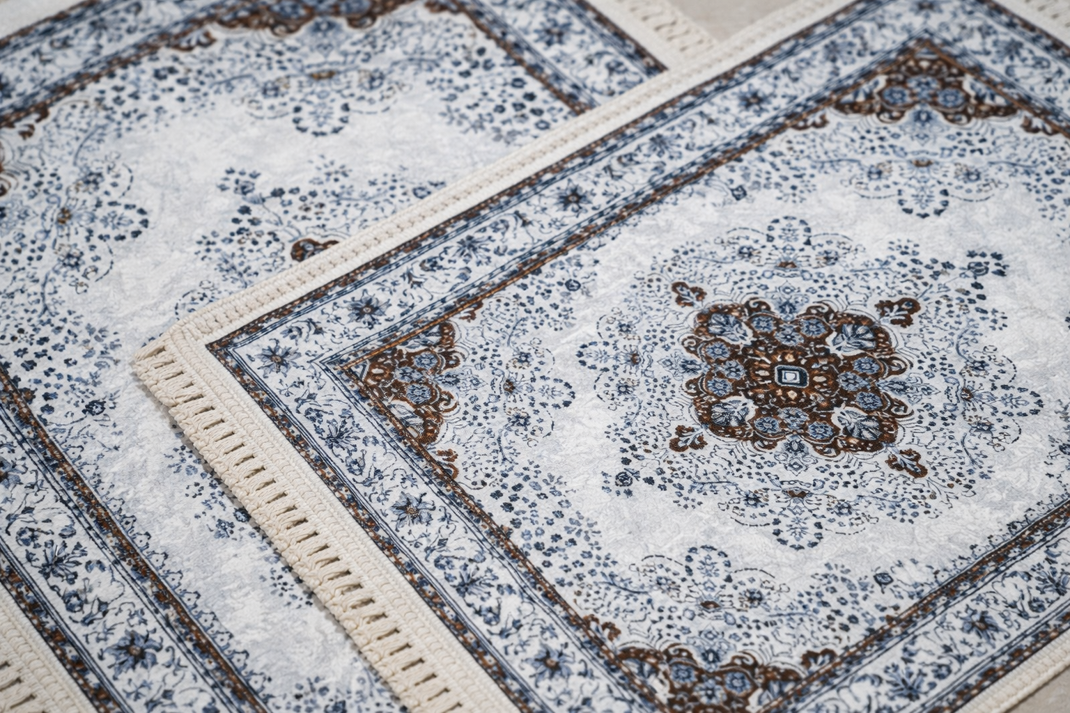 Dywanik łazienkowy 2 sztuki, antypoślizgowy, 90x60 cm i 60x40 cm