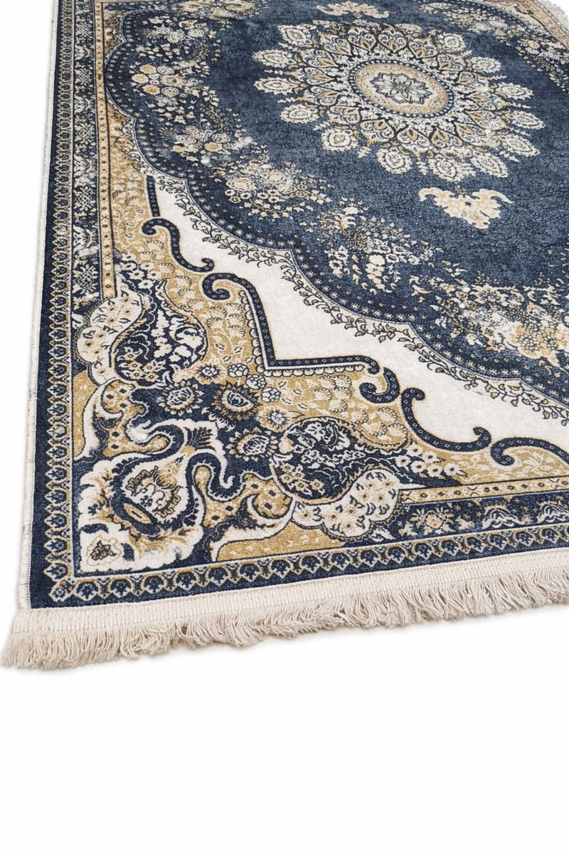 Modern Area Rug 120x180 cm | Non-Slip Backing | 4 mm Sponge Padding