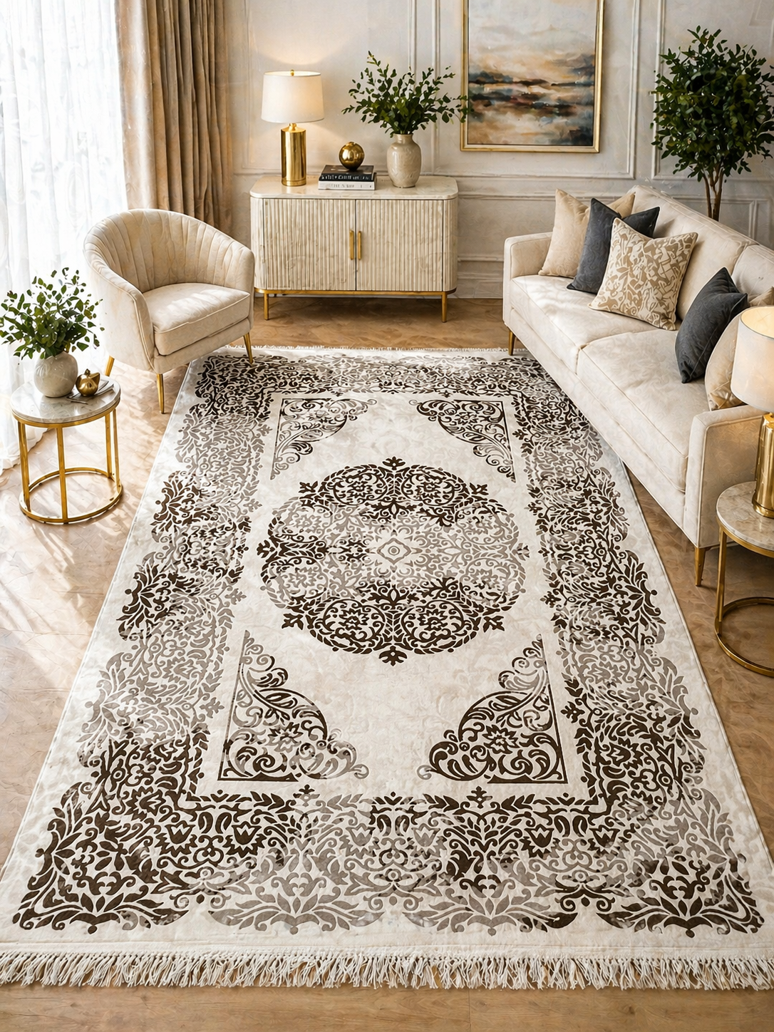 Dywan 180×250 cm – Antypoślizgowy, podstawa z gąbki 3,5 mm