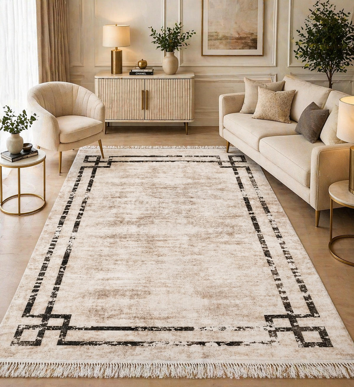 Dywan 160×200 cm – Antypoślizgowy, podstawa z gąbki 3,5 mm