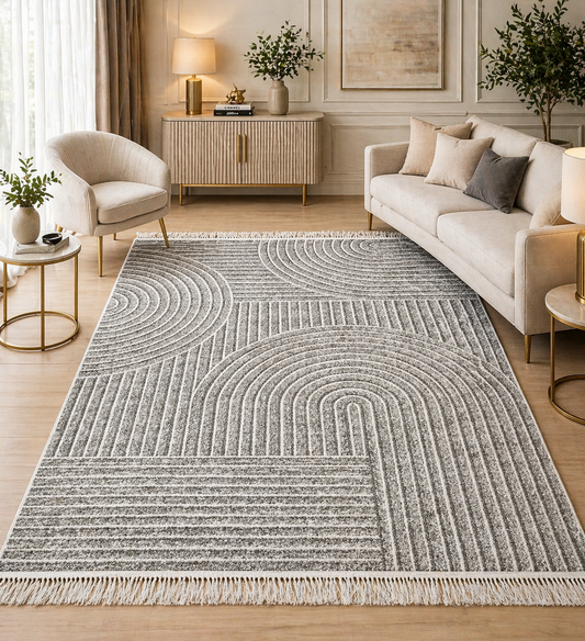 Brązowy dywan 160×200 cm – Antypoślizgowy, spód gąbkowy 3,5 mm