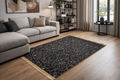 80x150 cm Gold And Black Marble Pattern Rug, Non Slip,Washable,Soft Quality