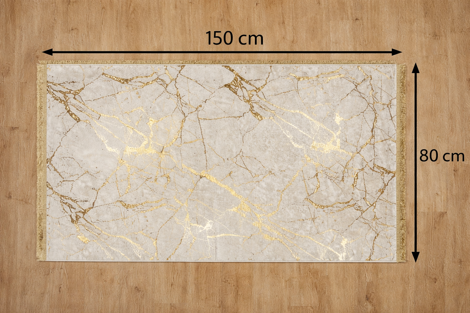 80x150 cm, Marble Pattern Rug, non slip with fringe – Modern Living Room