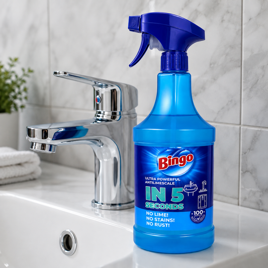 Bingo Spray do Usuwania Kamienia 900 ml – Skuteczny Odkamieniacz do Łazienki i Kuchni