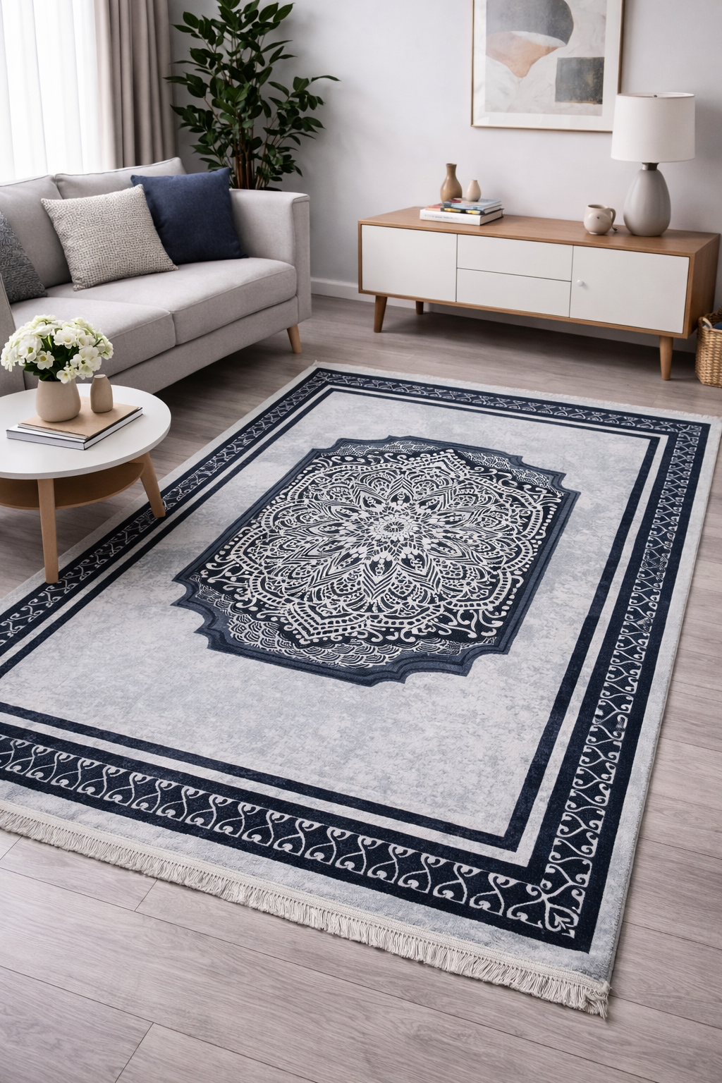 Dywan 160 × 230 cm – Antypoślizgowy, podstawa z gąbki 4 mm