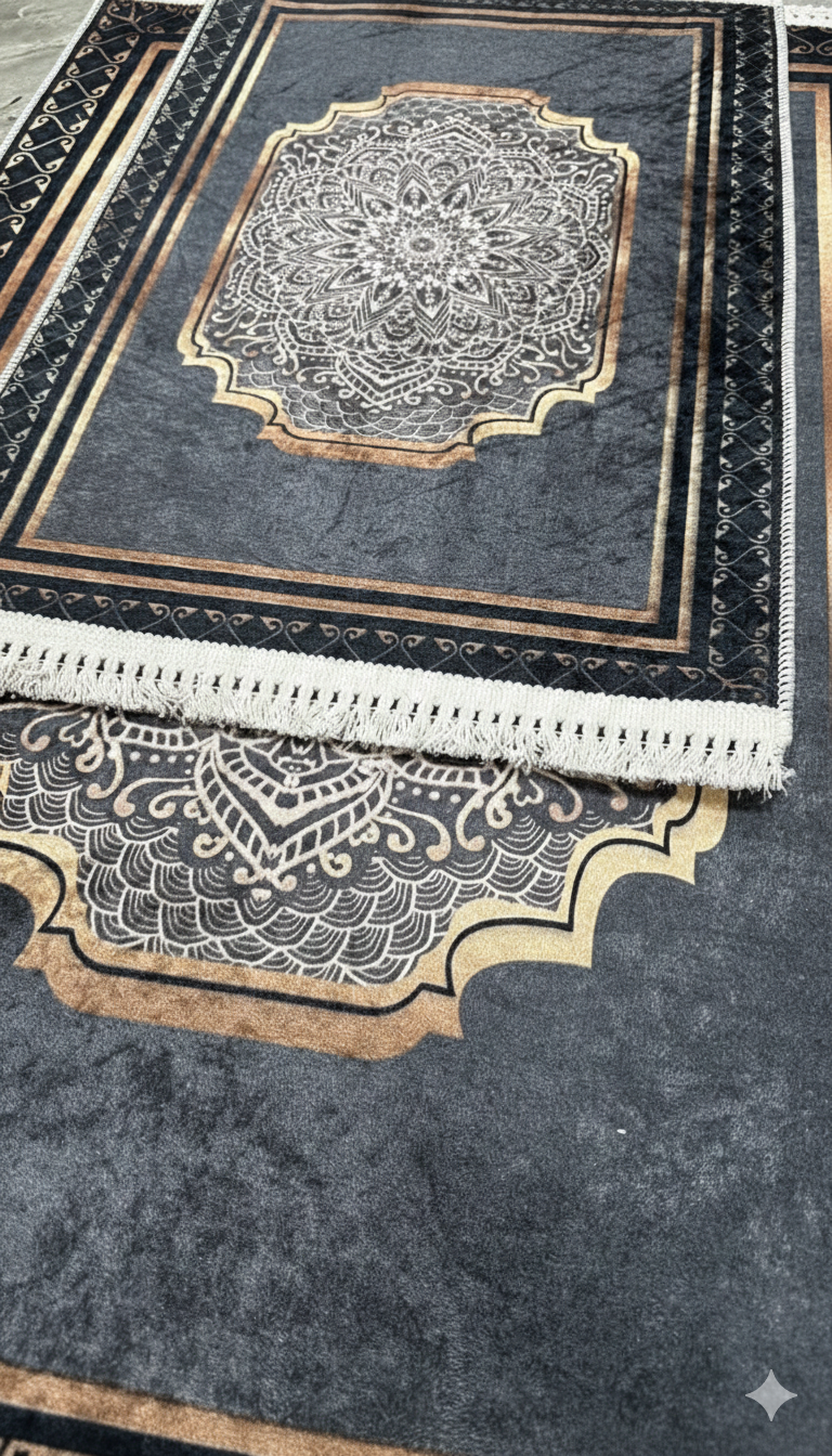 Dywanik łazienkowy 2 sztuki, antypoślizgowy, 90x60 cm i 60x40 cm