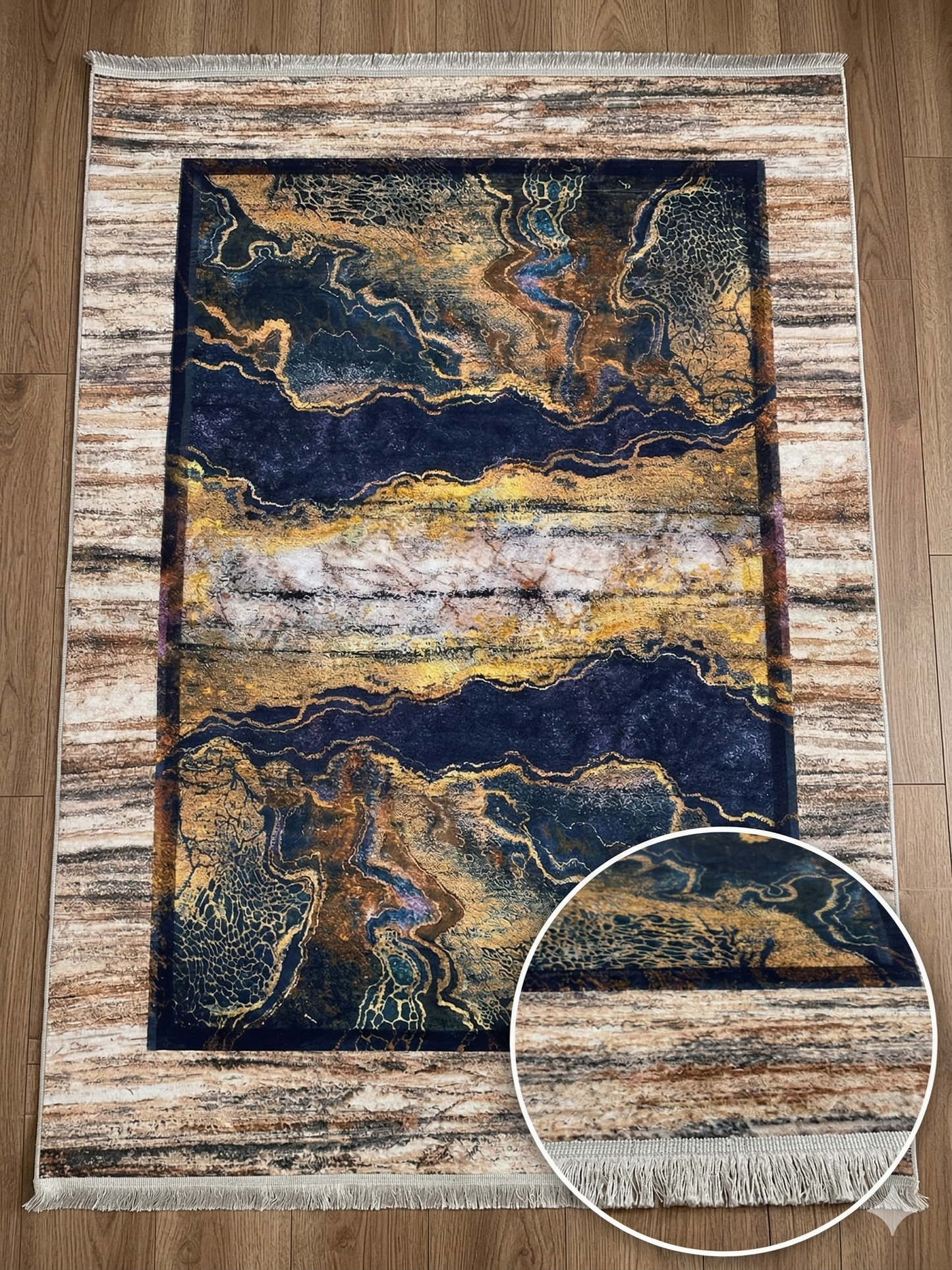Dywan 160 × 230 cm – Antypoślizgowy, podstawa z gąbki 4 mm