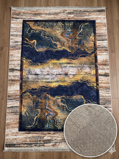 Dywan 160 × 230 cm – Antypoślizgowy, podstawa z gąbki 4 mm