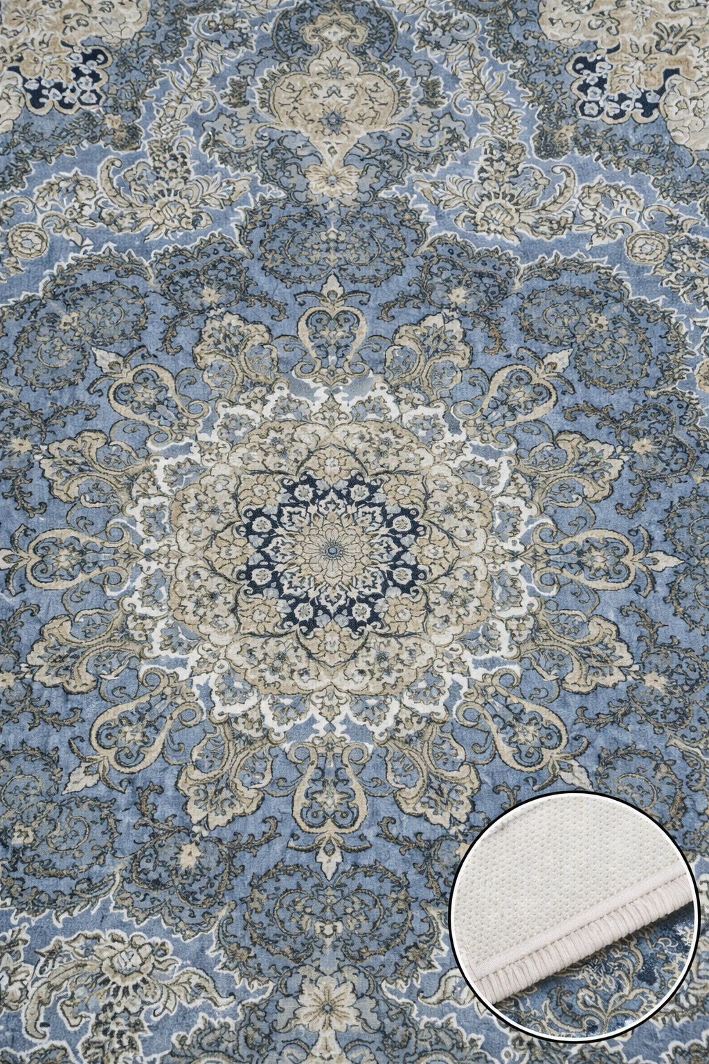 Koberec 160 × 230 cm – protišmykový, 4 mm špongiový podklad