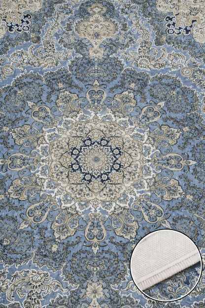 Koberec 160 × 230 cm – protišmykový, 4 mm špongiový podklad