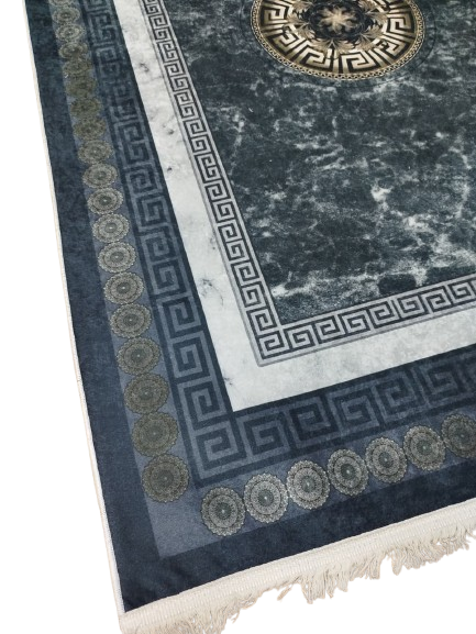 Modern Area Rug 120x180 cm | Non-Slip Backing | 4 mm Sponge Padding