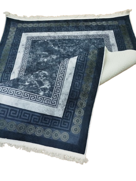 Modern Area Rug 120x180 cm | Non-Slip Backing | 4 mm Sponge Padding