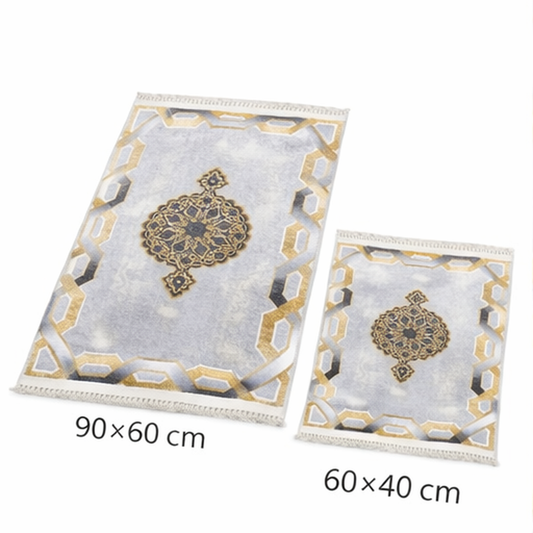 Dywanik łazienkowy 2 sztuki, antypoślizgowy, 90x60 cm i 60x40 cm