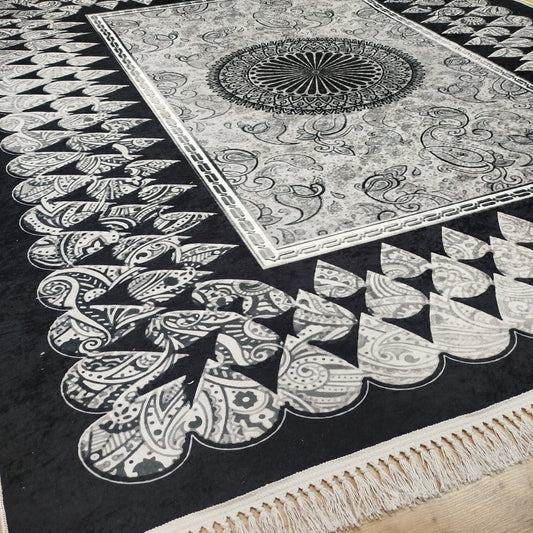 Dywan 160×200 cm – Antypoślizgowy, podstawa z gąbki 3,5 mm